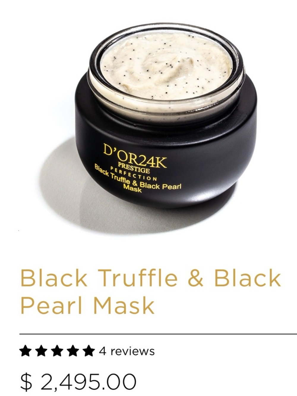 Black Truffle & Black Pearl Mask - Picture 5 of 5